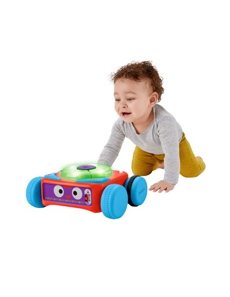 Fisher-Price Tino Robottino 4-in-1, giocattolo per attività elettronica con luci, musica e contenuti didattici per bambini da 6