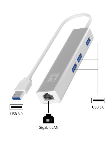 LevelOne USB-0503 scheda di rete e adattatore Ethernet 1000 Mbit s