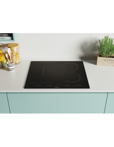 Candy CETPS64MCWIFITT Nero Da incasso 60 cm Piano cottura a induzione 4 Fornello(i)