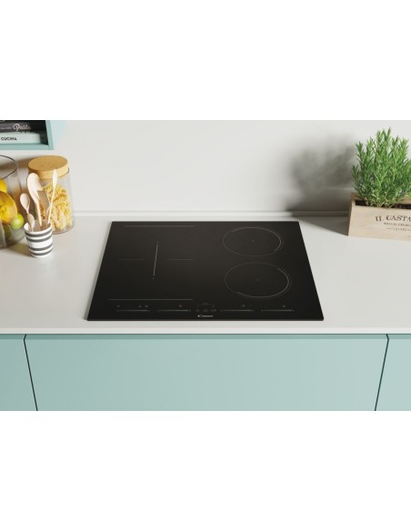Candy CETPS64MCWIFITT Nero Da incasso 60 cm Piano cottura a induzione 4 Fornello(i)