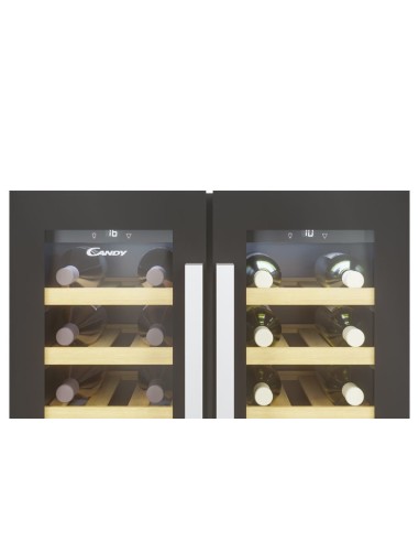 Candy CCVB 60D 1 Libera installazione Nero 38 bottiglia bottiglie
