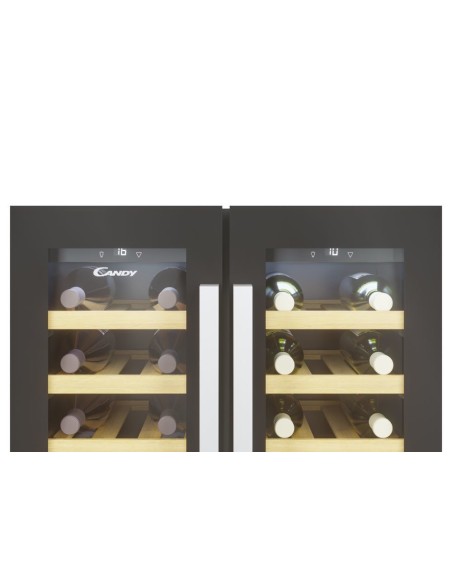 Candy CCVB 60D 1 Libera installazione Nero 38 bottiglia bottiglie