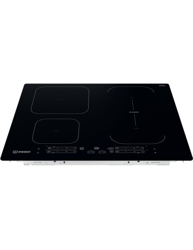 Indesit IB 65B60 NE Nero Da incasso 59 cm Piano cottura a induzione 4 Fornello(i)