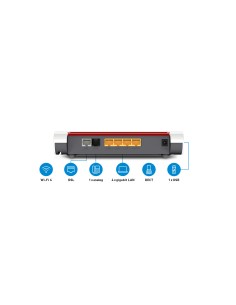 FRITZ!Box 7530 AX router wireless Gigabit Ethernet Dual-band (2.4 GHz 5 GHz) 3G Bianco