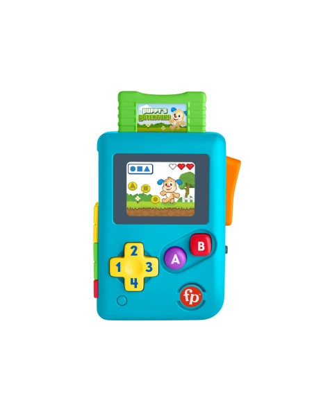 Fisher-Price Ridi & Impara Baby Console Gioca e Vai, Giocattolo educatico con musica, suoni e frasi, per bambini 6+mesi
