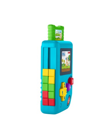 Fisher-Price Ridi & Impara Baby Console Gioca e Vai, Giocattolo educatico con musica, suoni e frasi, per bambini 6+mesi