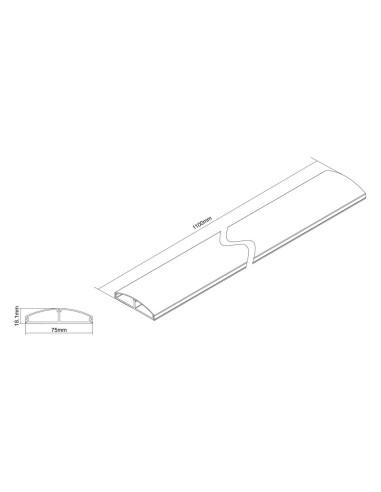 Multibrackets 3831 cavo proiettore Gestione cavo Metallico