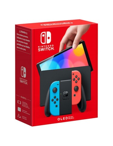 Nintendo Switch (modello Oled) Rosso neon Blu neon, schermo 7 pollici