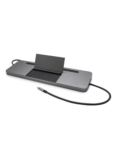 i-tec Metal USB-C Ergonomic 4K 3x Display Docking Station with Power Delivery 85 W + Universal Charger 112 W
