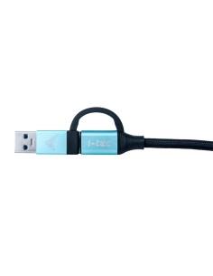 i-tec C31USBCACBL cavo USB 1 m USB 3.2 Gen 1 (3.1 Gen 1) USB C Nero, Blu 2