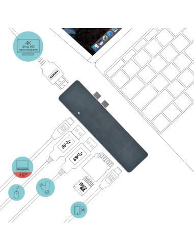 i-tec Metal Thunderbolt 3 Docking Station for Apple MacBook Pro Air + Power Delivery