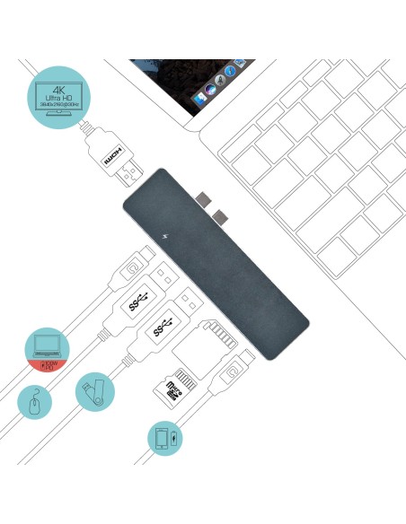 i-tec Metal Thunderbolt 3 Docking Station for Apple MacBook Pro Air + Power Delivery