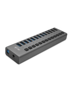 i-tec U3CHARGEHUB13 Caricabatterie per dispositivi mobili Grigio Interno