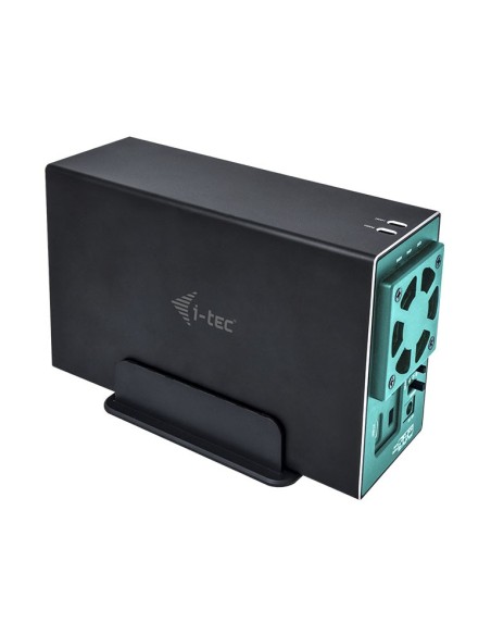 i-tec CAMYSAFEDUAL35 contenitore di unità di archiviazione Box esterno HDD Nero 3.5"