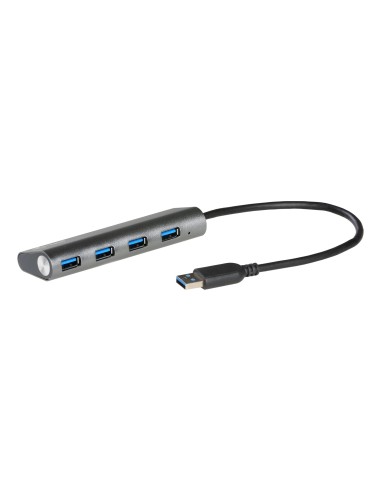 i-tec Metal U3HUB448 hub di interfaccia USB 3.2 Gen 1 (3.1 Gen 1) Type-A 5000 Mbit s Grigio