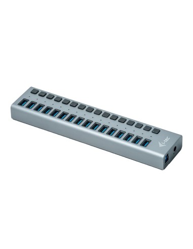 i-tec U3CHARGEHUB16 Caricabatterie per dispositivi mobili Grigio Interno