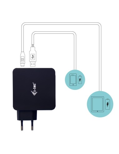 i-tec CHARGER-C60WPLUS Caricabatterie per dispositivi mobili Nero Interno