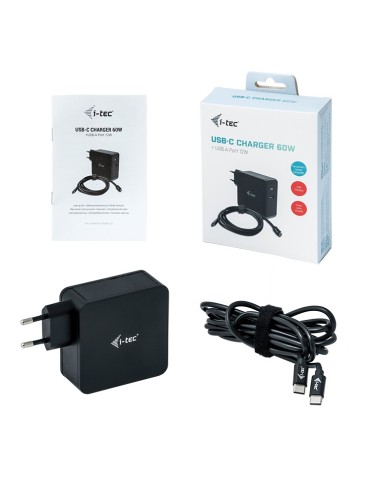 i-tec CHARGER-C60WPLUS Caricabatterie per dispositivi mobili Nero Interno