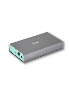 i-tec C31MYSAFE35 contenitore di unità di archiviazione Box esterno HDD Alluminio, Turchese 3.5"