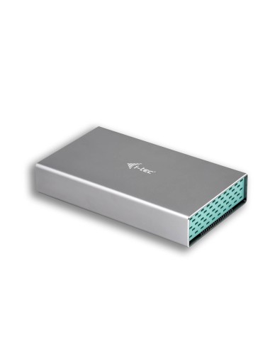 i-tec C31MYSAFE35 contenitore di unità di archiviazione Box esterno HDD Alluminio, Turchese 3.5"