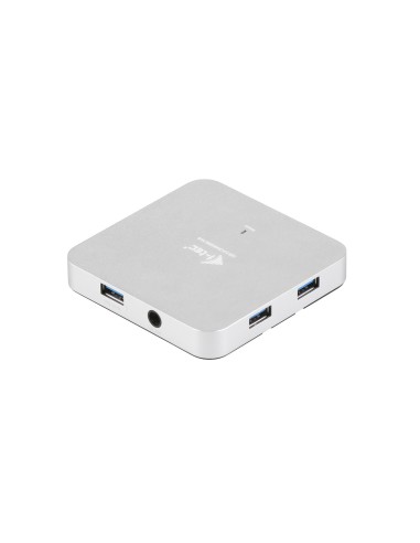 i-tec Metal U3HUBMETAL4 hub di interfaccia USB 3.2 Gen 1 (3.1 Gen 1) Type-A 5000 Mbit s Argento