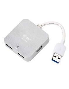 i-tec Metal U3HUBMETAL402 hub di interfaccia 5000 Mbit s Argento