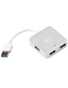 i-tec Metal U3HUBMETAL402 hub di interfaccia 5000 Mbit s Argento 2