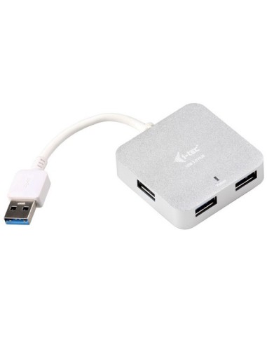 i-tec Metal U3HUBMETAL402 hub di interfaccia 5000 Mbit s Argento
