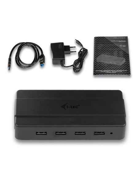 i-tec U3HUB445 hub di interfaccia USB 3.2 Gen 1 (3.1 Gen 1) Type-B 5000 Mbit s Nero
