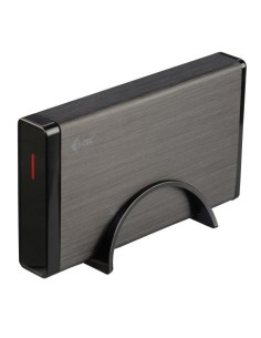 i-tec MYSAFE35U401 contenitore di unità di archiviazione Box esterno HDD Nero, Metallico 3.5"