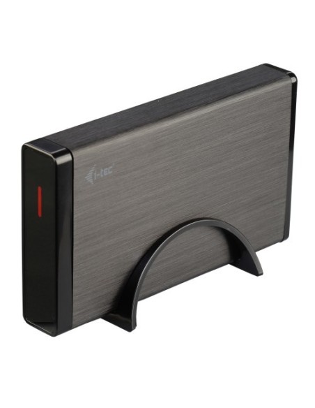 i-tec MYSAFE35U401 contenitore di unità di archiviazione Box esterno HDD Nero, Metallico 3.5"