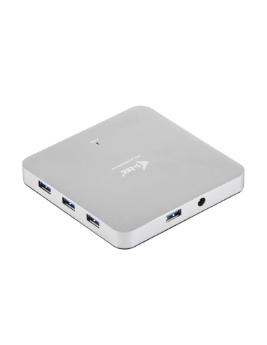 i-tec Metal U3HUBMETAL10 hub di interfaccia USB 3.2 Gen 1 (3.1 Gen 1) Type-A 5000 Mbit s Argento