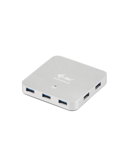 i-tec Metal U3HUBMETAL7 hub di interfaccia USB 3.2 Gen 1 (3.1 Gen 1) Type-A 5000 Mbit s Argento