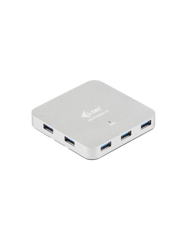 i-tec Metal U3HUBMETAL7 hub di interfaccia USB 3.2 Gen 1 (3.1 Gen 1) Type-A 5000 Mbit s Argento