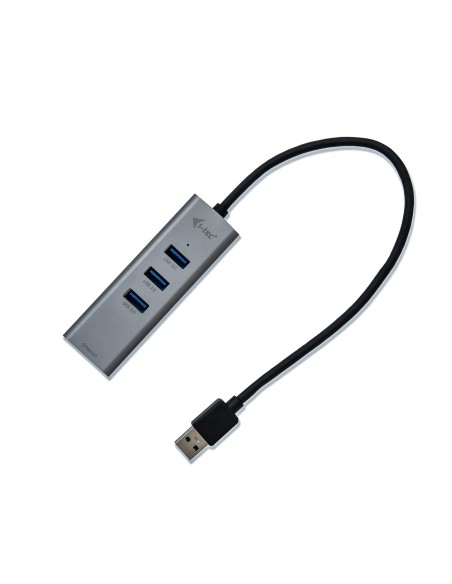 i-tec Metal U3METALG3HUB hub di interfaccia USB 3.2 Gen 1 (3.1 Gen 1) Type-A 5000 Mbit s Grigio