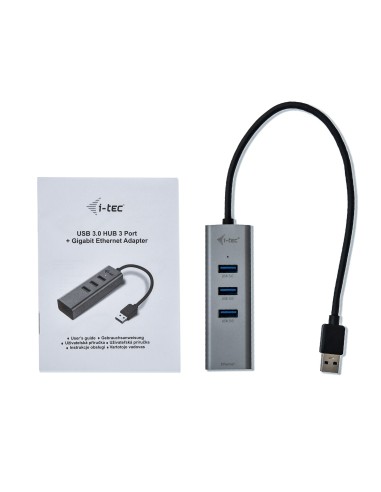 i-tec Metal U3METALG3HUB hub di interfaccia USB 3.2 Gen 1 (3.1 Gen 1) Type-A 5000 Mbit s Grigio