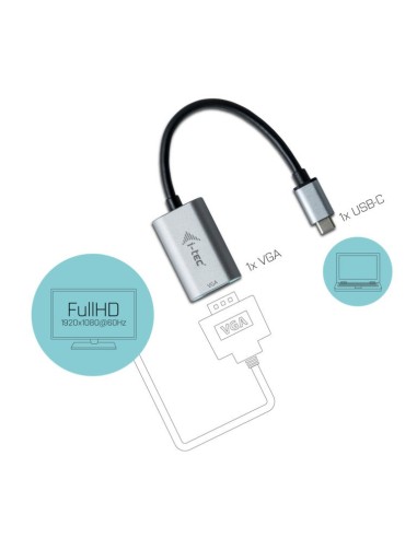 i-tec Metal USB-C VGA Adapter 1080p 60Hz