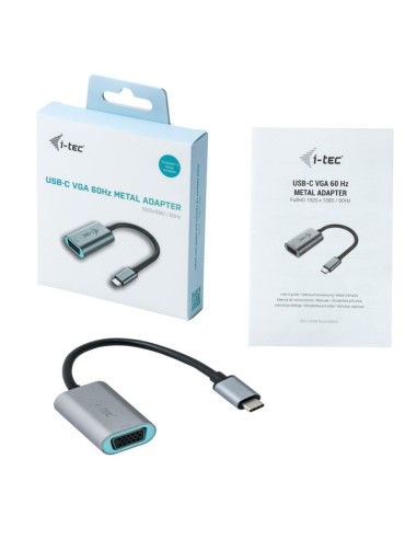 i-tec Metal USB-C VGA Adapter 1080p 60Hz