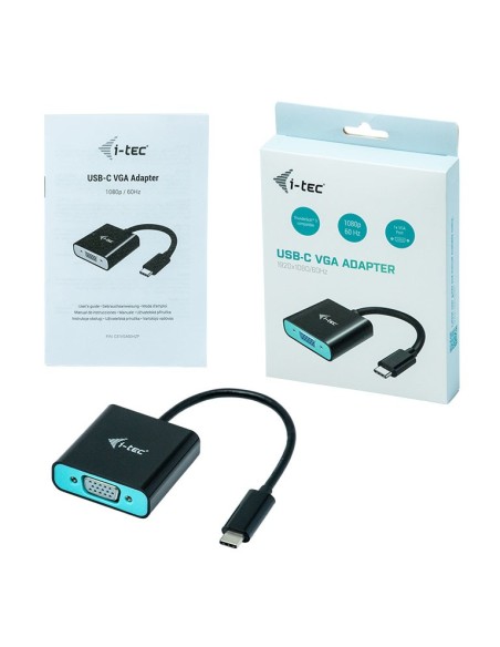 i-tec USB-C VGA Adapter 1920 x 1080p 60 Hz