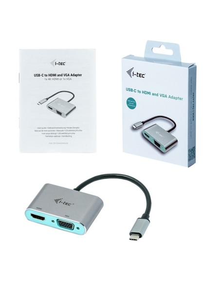 i-tec Metal USB-C HDMI and VGA Adapter