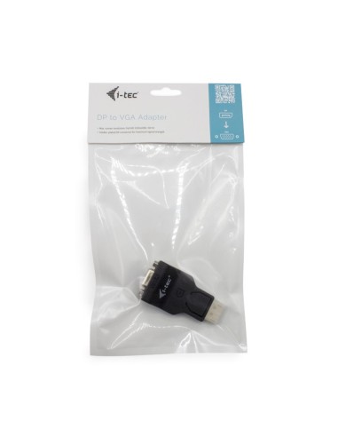 i-tec DP2VGAADA adattatore per inversione del genere dei cavi DisplayPort VGA Nero