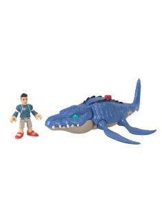 Fisher-Price Imaginext Jurassic World Camp Cretaceous Mosasaurus & Kenji 2