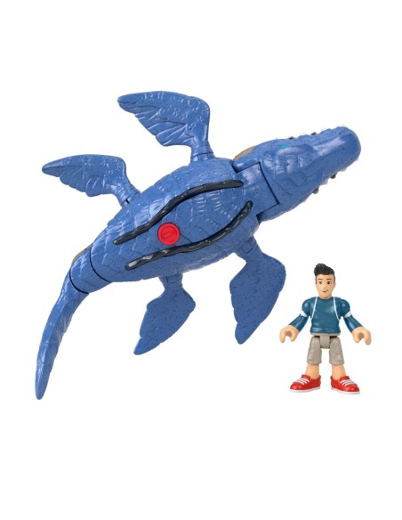 Fisher-Price Imaginext Jurassic World Camp Cretaceous Mosasaurus & Kenji
