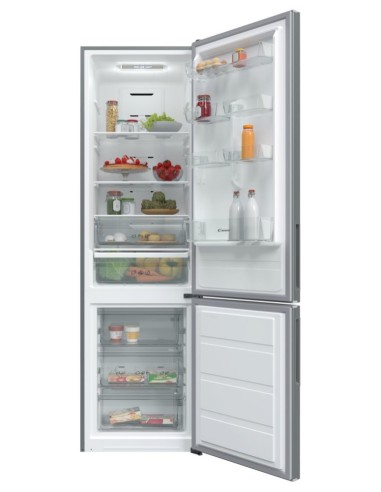Candy CMDNV 6204X1N frigorifero con congelatore Libera installazione 330 L E Acciaio inossidabile