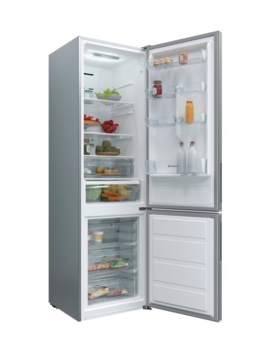 Candy CMDNV 6204X1N frigorifero con congelatore Libera installazione 330 L E Acciaio inossidabile