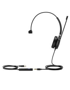 Yealink UH36 Mono Teams Auricolare Cablato A Padiglione Ufficio USB tipo A Nero, Argento 2