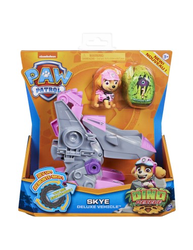 PAW Patrol , Veicolo Dino Rescue con motore a frizione e dinosauro misterioso
