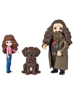 Wizarding World Set Amicizia Hermione e Rubeus Hagrid con Thor, bambole articolate 7.5cm