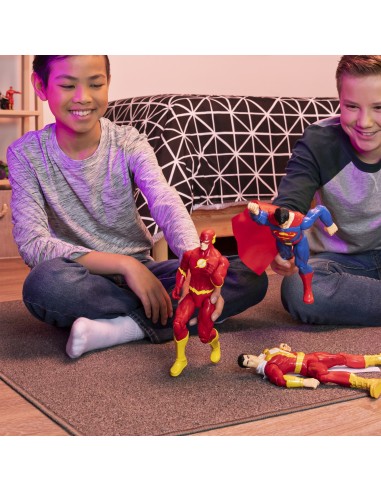 DC Comics | FLASH | Personaggio Flash 30 cm | Personaggio 30 cm con decorazioni originali e 11 punti di articolazione -