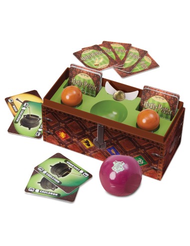 Wizarding World Harry Potter Caccia al Boccino d'oro, gioco di Quidditch da tavola per streghe, maghi e Babbani